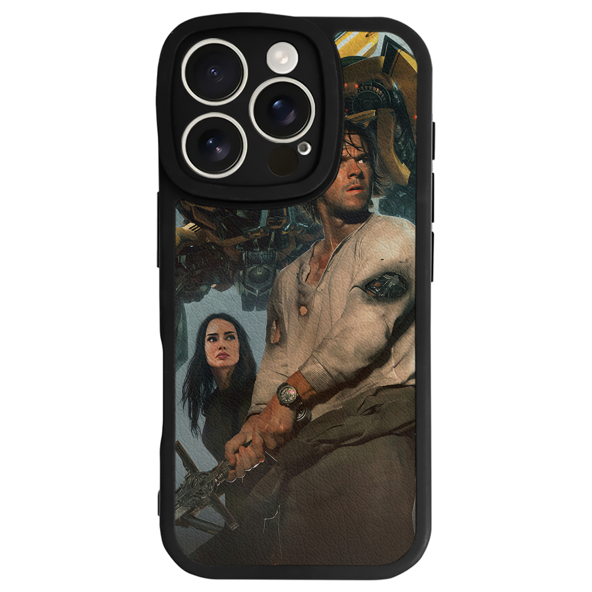 （画像用） Transformers トランスフォーマー 【iPhone 16シリーズ対応】シリコンスマホケース（レザー調） 材質：シリコン
